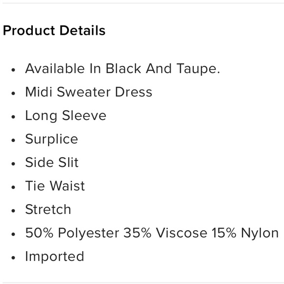 NWT FASHION NOVA TAN CAMEL MIDI BELTED SWEATER DRESS S - Picture 5 of 9